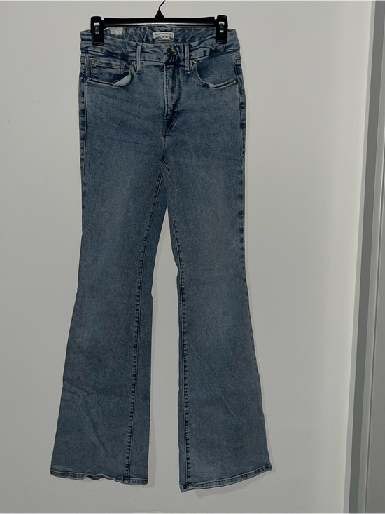 Good American Denim - Good American Women's Light Blue Flared Jeans